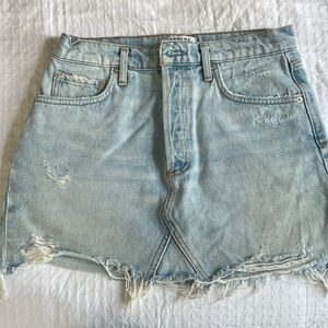 Agolde high waisted jean skirt